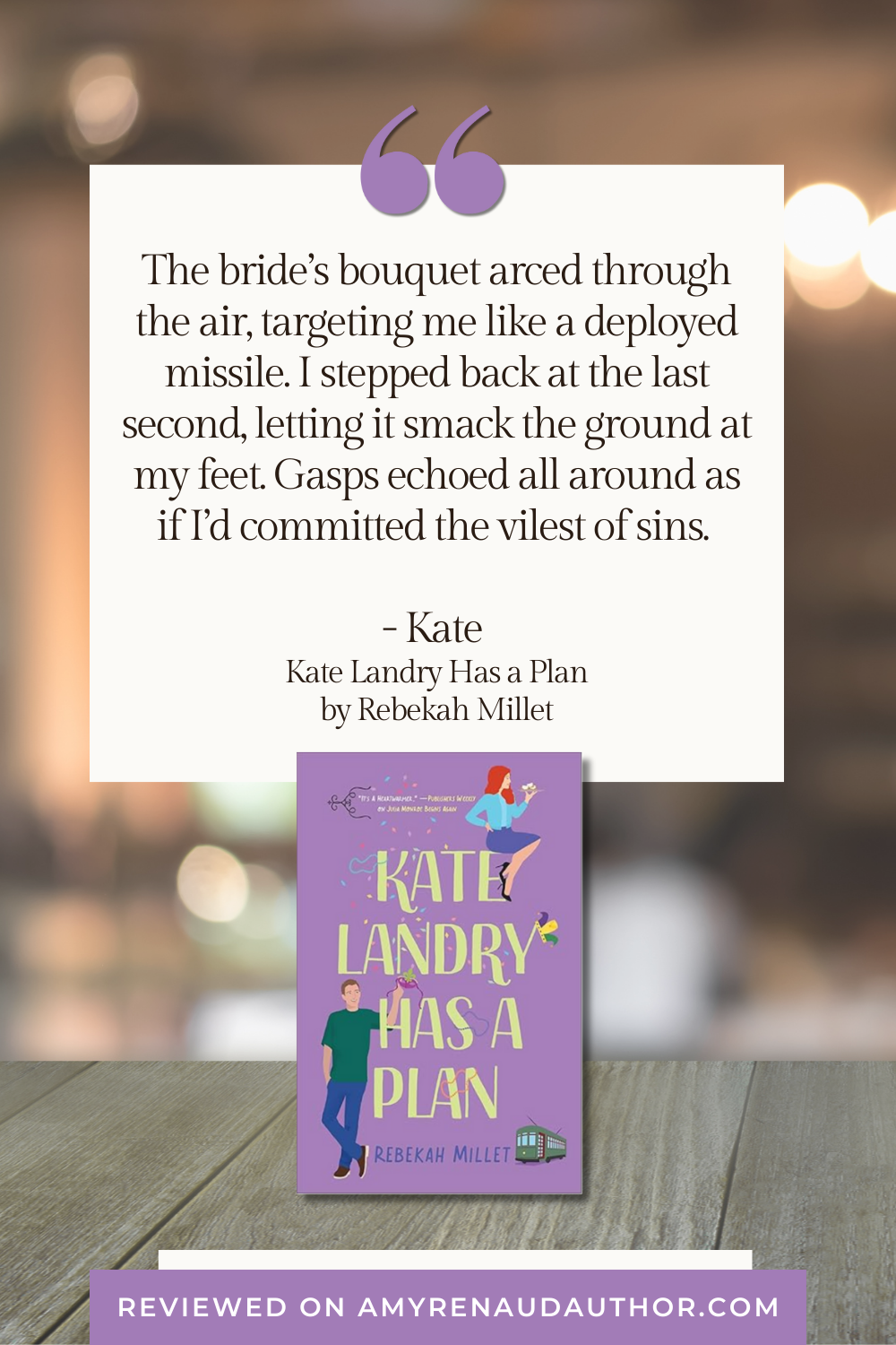 Kate Landry Has a Plan by Rebekah Millet | Review - Amy Renaud